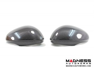 Alfa Romeo Stelvio Mirror Covers - Carbon Fiber - Full Replacements